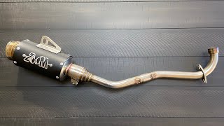 2020 Honda Grom  Zoom Low Mount Exhaust Install [upl. by Minni659]