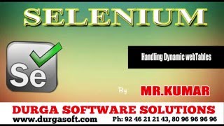 Selenium Handling Dynamic WebTables [upl. by Ynnub]