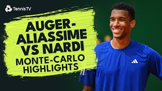 AugerAliassime Kicks Off MonteCarlo Campaign vs Nardi ⚡️  MonteCarlo 2024 Highlights [upl. by Dej]