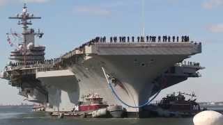 USS George HW Bush CVN 77 homecoming from Norfolk Va Part 1 [upl. by Madai]