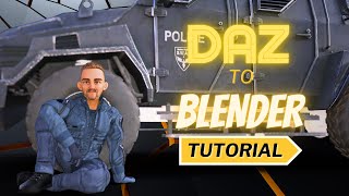 Daz To Blender Plugin Tutorial  Diffeomorphic Daz Importer [upl. by Hubert]