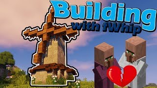 Building with fWhip  Windmill Timelapse amp village problems  46 Minecraft 112 Survival [upl. by Airahcaz828]