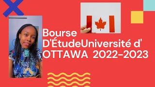 Bourse d’étude 20222023 Université d’Ottawa  Génie droit🇨🇦 [upl. by Negriv]