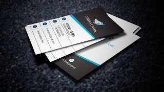 Business Card design Design Using Illustrator CC Tutorial [upl. by Ahsienek]