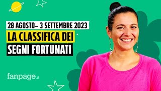 Oroscopo la classifica dei segni più fortunati della settimana dal 28 agosto al 3 settembre 2023 [upl. by Ykceb]