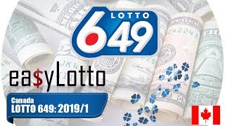 Lotto 649 winning numbers 2 Jan 2019 [upl. by Nareht]