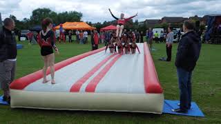 Mickleover Gymnastics Club Tumble track at Hilton Derby 1712 [upl. by Sax]