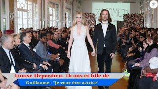 Louise Depardieu 16 ans et fille de Guillaume  quotJe veux être actricequot [upl. by Ymiaj]