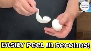 Perfect Easy To Peel Hard Boiled Eggs  Egg Shells Practically Fall Off [upl. by Evreh148]