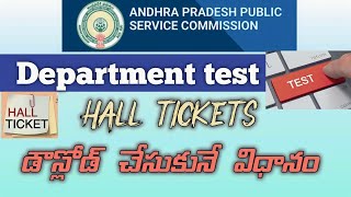 how to download departmental test hall tickets in mobile [upl. by Enirhtak]