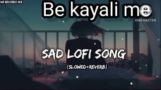 sad lofi song slowed  Reverb Be kayali me song [upl. by Ellata359]