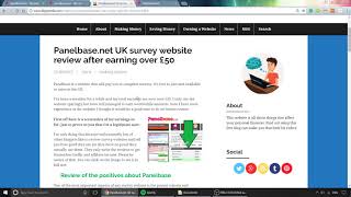 Panelbase review  UK survey money making website [upl. by Eladroc]