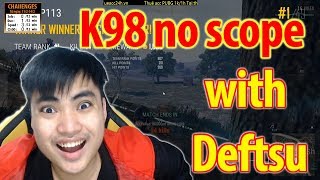 Deftsu rủ bắn K98 no scope l 14 kills [upl. by Budge358]