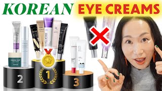 BEST 5 Korean Antiaging Eye Creams  Gold Silver Bronze and Trashes Korean skincare I Over 40 [upl. by Stickney]