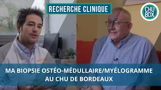 Ma Biopsie ostéomédullairemyélogramme au CHU de Bordeaux [upl. by Cohn]