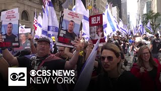 Tens of thousands participate in Israel Day on Fifth Parade in NYC [upl. by Leunammi]