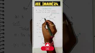 💪 JEE Main24 PYQ  no of Stereo isomers 🔥🔥🔥shorts iitjee jeemains boards [upl. by Wendelina103]