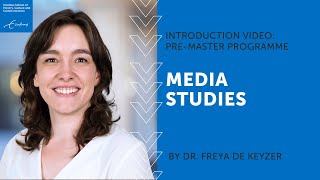 Premaster Media Studies  Information video [upl. by Maureen]