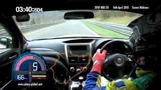 Subaru WRX STI sedan Nurburgring record lap with Tommi Mäkinen  onboard footage [upl. by Popelka]