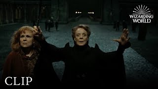 Professor McGonagall Protects Hogwarts  Harry Potter and the Deathly Hallows Pt 2 [upl. by Sukey753]