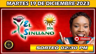 Resultado de EL SINUANO DIA del MARTES 19 de diciembre 2023 chance sinuanodía [upl. by Vullo]