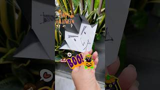 Halloween origami easy tutorial 2024 festival decorations craft Dracula Black cat bat ghost 摺紙 [upl. by Naivad505]