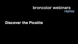 broncolor webinar Discover the Picolite [upl. by Artair]