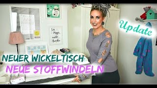 Unser WICKELTISCH mit STOFFWINDELN  Update nach 8 Monaten [upl. by Flodnar]