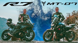 Yamaha R7 vs MT07 Which is the Better Bike [upl. by Sosanna412]