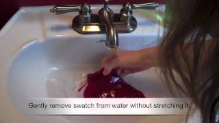 How to Wash and Block a Swatch [upl. by Easlehc]