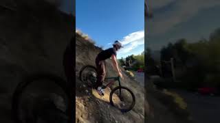 Mountain bike crash off hill [upl. by Tonia]