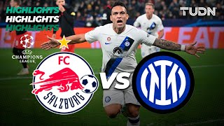 RB Salzburg vs Inter  HIGHLIGHTS  UEFA Champions League 202324  TUDN [upl. by Winters]