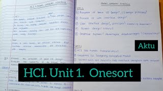 HCI unit 1 aktu onesort।। cse walehuman computer interface important questions [upl. by Emelia]