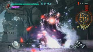 Devil May Cry 5 Dante VS Cavaliere Angelo bloody palace stage 60 [upl. by Amoreta874]