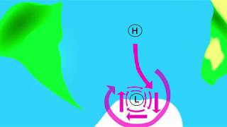 Atmospheric circulation around low and highpressure areas explained [upl. by Lertnek]