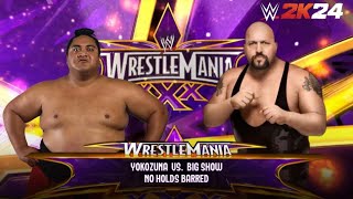 WWE 2K24  Yokozuna vs Big Show Gameplay  Sumo Wrestling Match at WrestleMania [upl. by Furr]