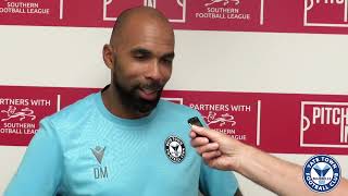 Darren Mullings Post Match Interview  Tiverton Town H [upl. by Ettenwahs948]