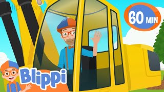 Excavator Song  BLIPPI  Educational Songs For Kids [upl. by Savage]