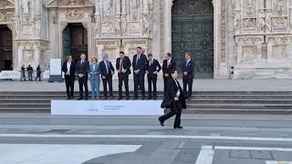 Salvini mostra il Duomo di Milano alle delegazioni del G7 [upl. by Calendra]