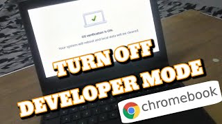 How to Turn OFF Developer Mode in Chromebook  Lenovo 500e [upl. by Ahseki]