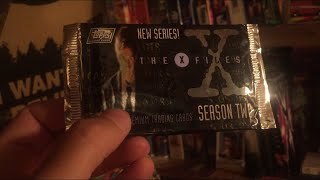 Unwrapping Rare Weird Topps THE X FILES Cards [upl. by Anaiad]