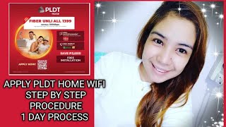 PAANO MAG APPLY PLDT FIBER HOME WIFI STEP BY STEP pldt pldthomefibr application [upl. by Bound899]