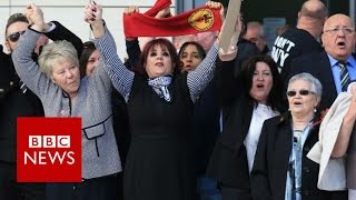 Hillsborough Verdict quotYoull Never Walk Alonequot sung by families  BBC News [upl. by Kruter]