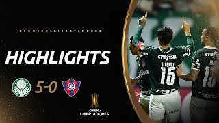 PALMEIRAS 5 X 0 CERRO PORTEÑO  MELHORES MOMENTOS  CONMEBOL LIBERTADORES 2022 [upl. by Airdnahc]