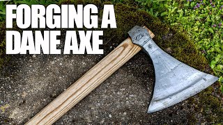 Blacksmithing  Forging a Viking Dane Axe [upl. by Auoz264]