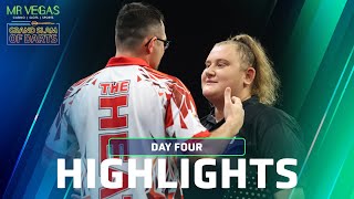 EPIC SHOOTOUTS Day Four Highlights  2023 Mr Vegas Grand Slam of Darts [upl. by Esidnak]