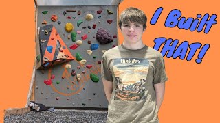 EASY FREE STANDING CLIMBING WALL DIY [upl. by Aiepoissac309]