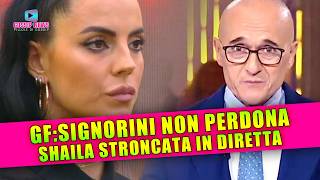 Grande Fratello Signorini Non Perdona e Stronca Shaila in Diretta [upl. by Ailemaj878]