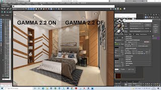 Gamma Setting In V Ray 3ds Max [upl. by Houghton623]