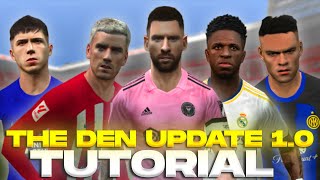 TUTORIAL Y REVIEW DE PES 6 THE DEN UPDATE 10 PARCHE TEMPORADA 202324  LIGA ARGENTINA [upl. by Alisen]